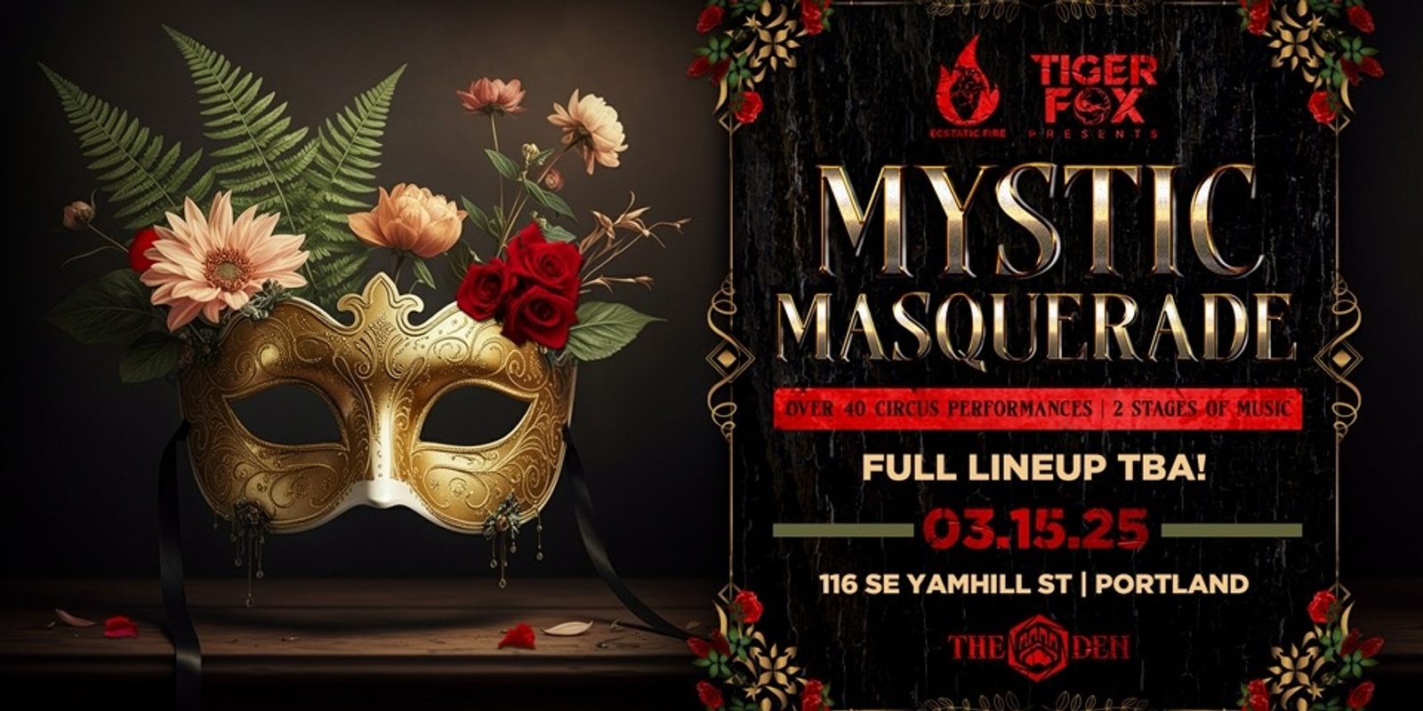 Banner image for MYSTIC MASQUERADE '25 at The Den Portland, OR 