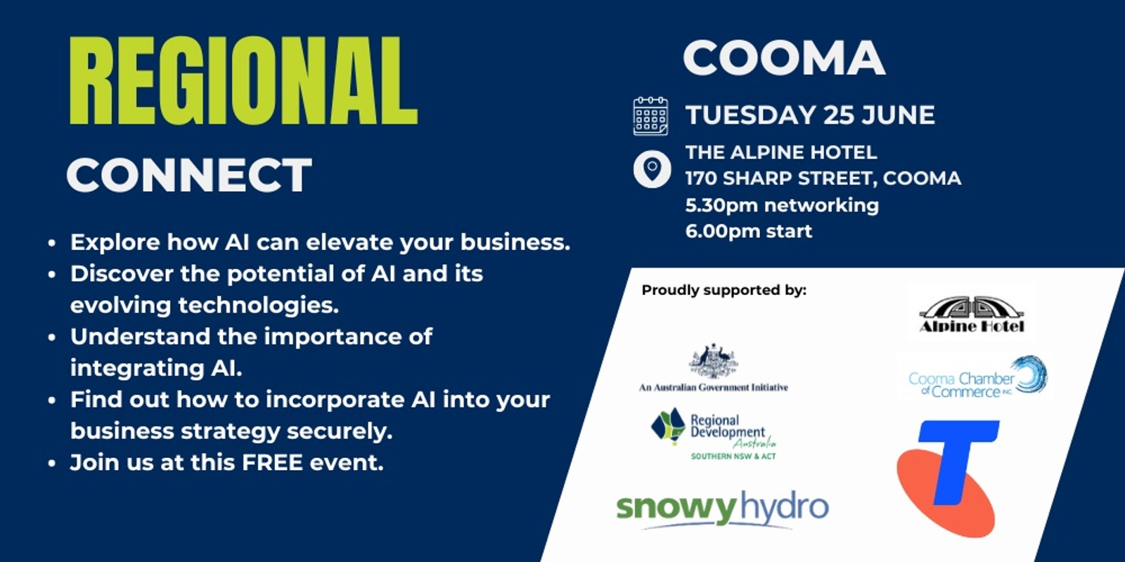 Banner image for Cooma Connect - Learn about AI