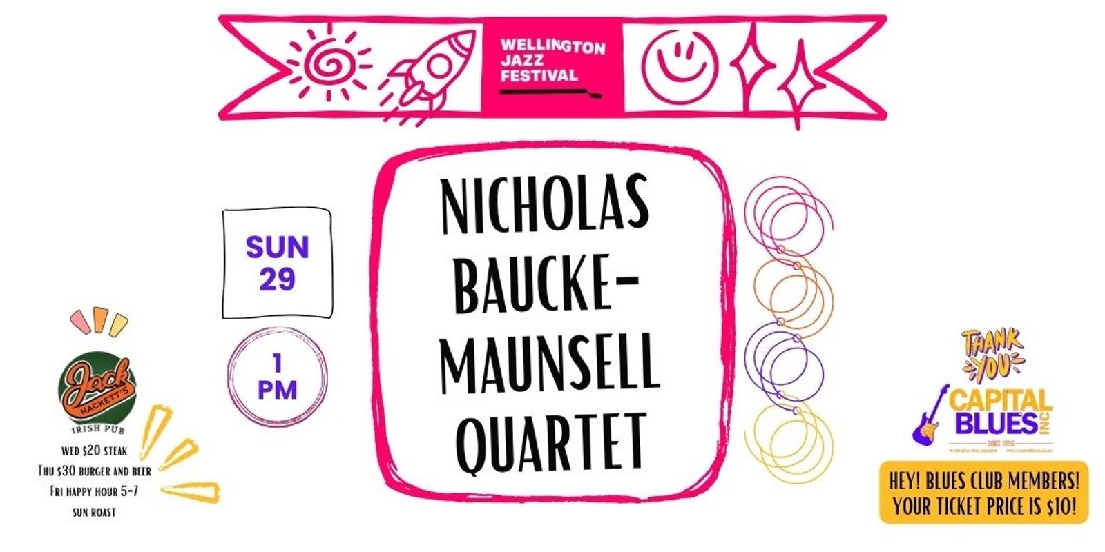 Banner image for Capital Blues presents the Nicholas Baucke-Maunsell Quartet