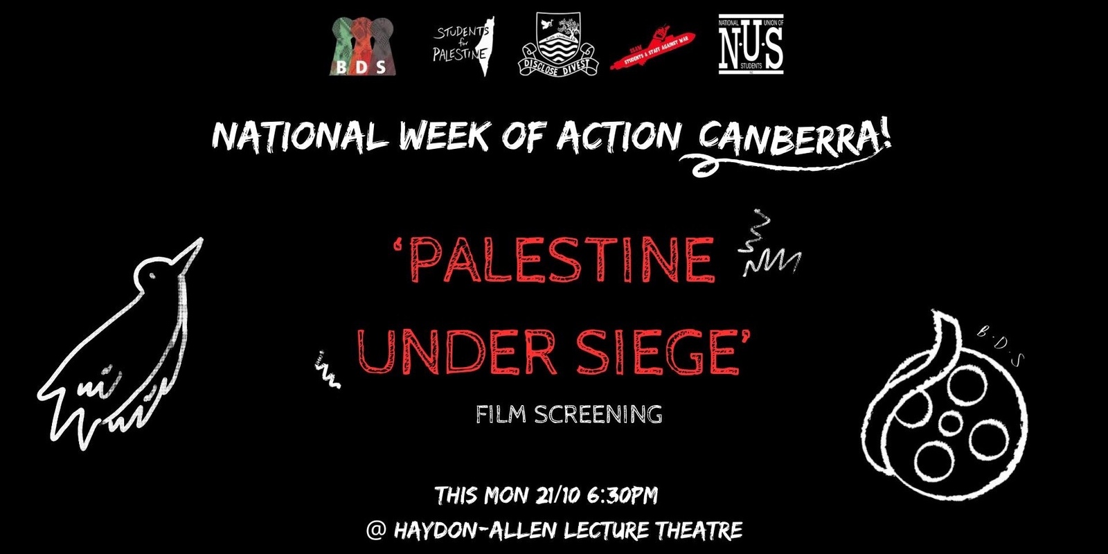 Banner image for Film Screening and Q&A: Palestine Under Siege