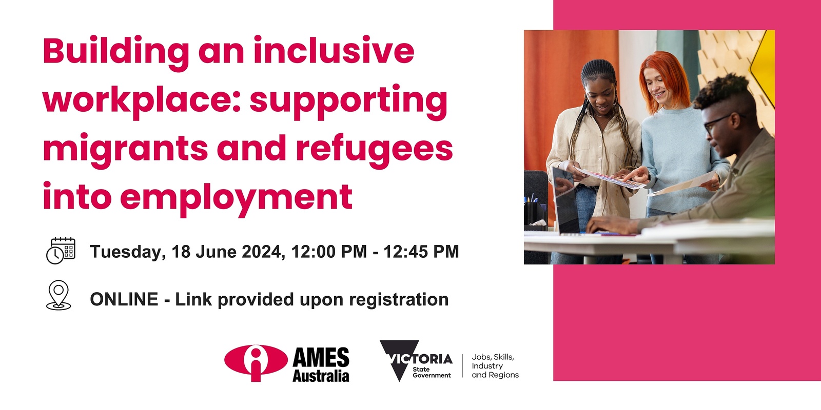 Banner image for Building an inclusive workplace: supporting migrants and refugees into employment