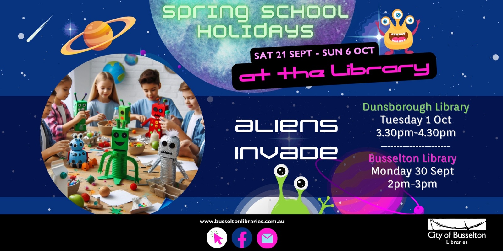 Banner image for Aliens Invade @ Busselton Library