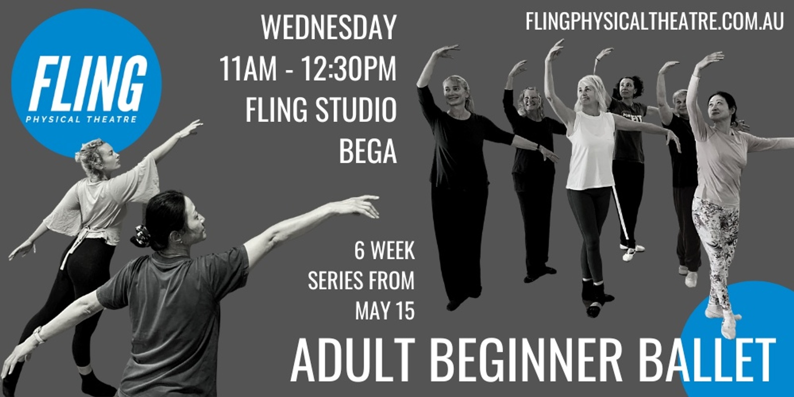 Banner image for Beginner Adult Ballet Bega - 6 week series