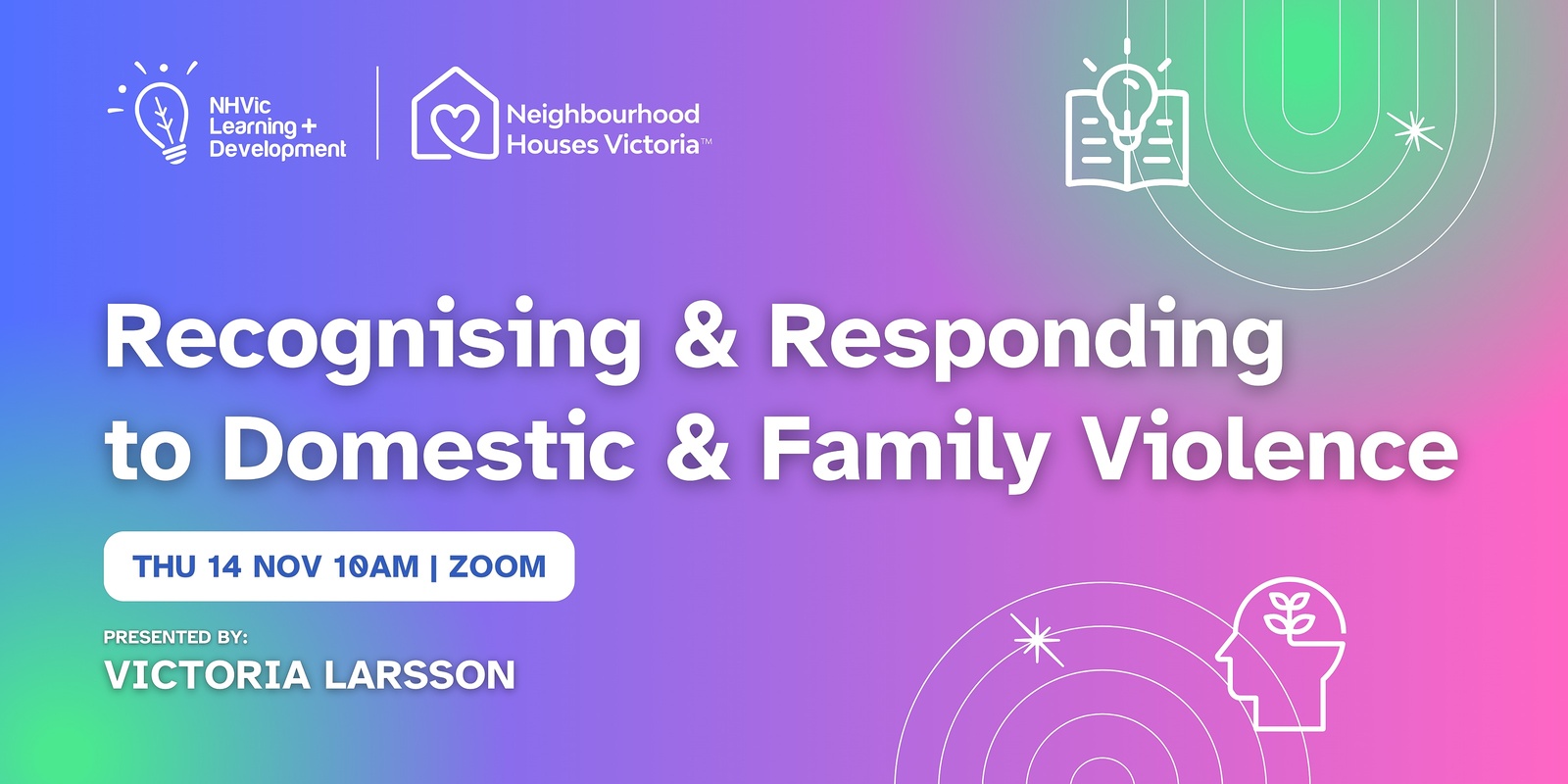 Banner image for Recognising and responding to domestic and family violence