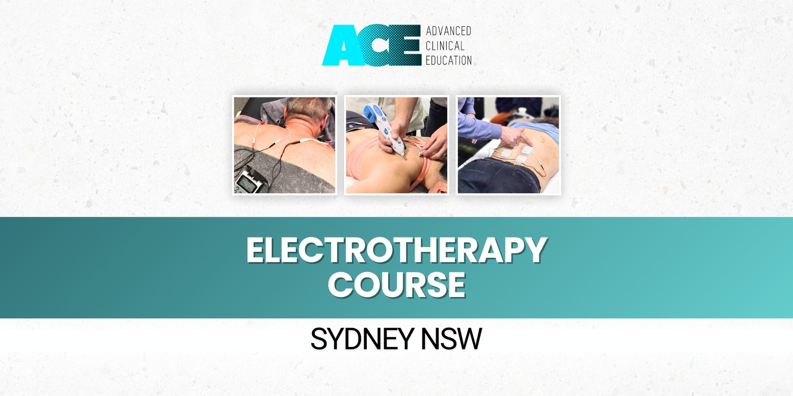 Banner image for Electrotherapy Course (Sydney NSW)