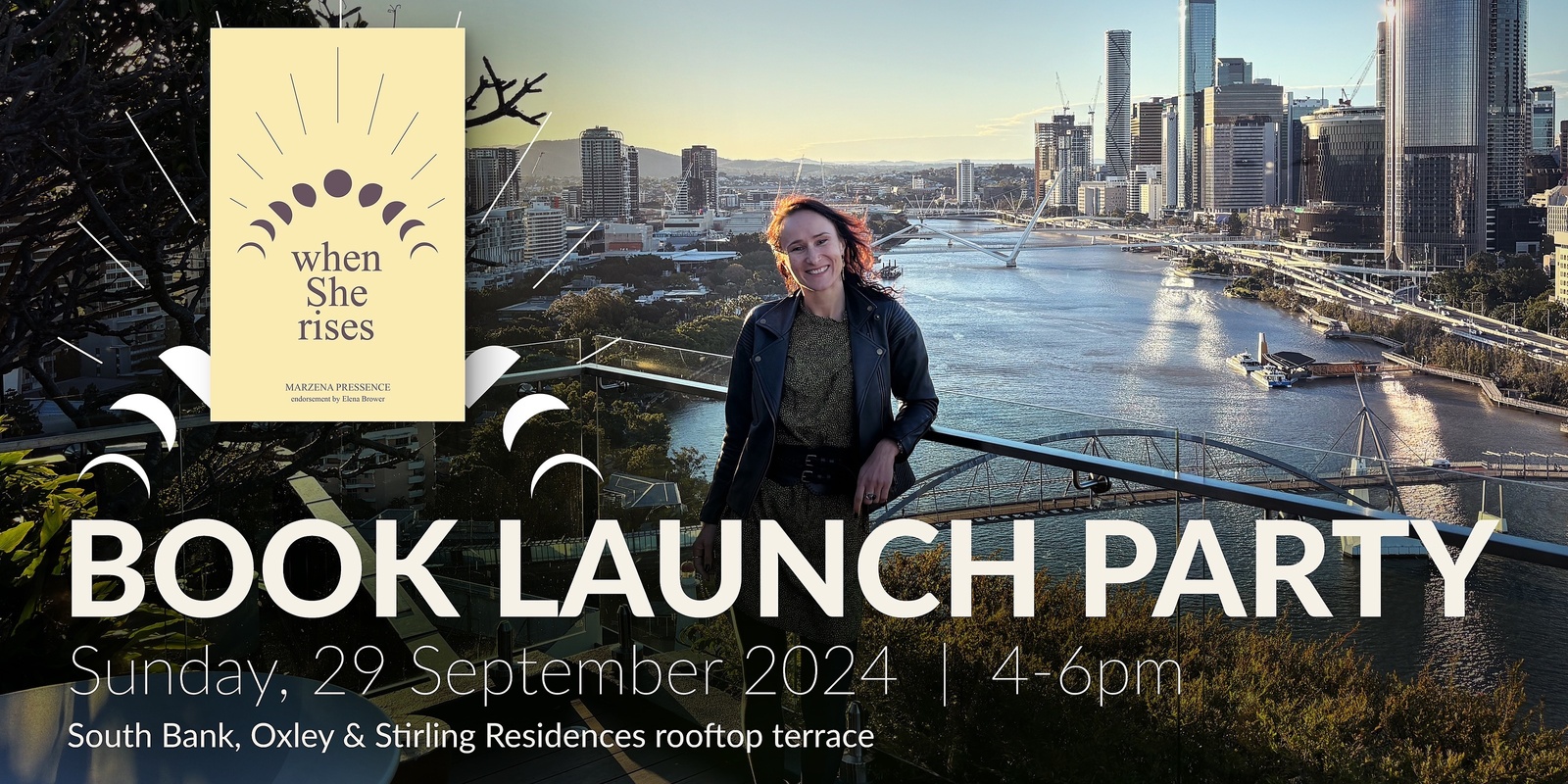 Banner image for “when She rises” - book launch party in Brisbane