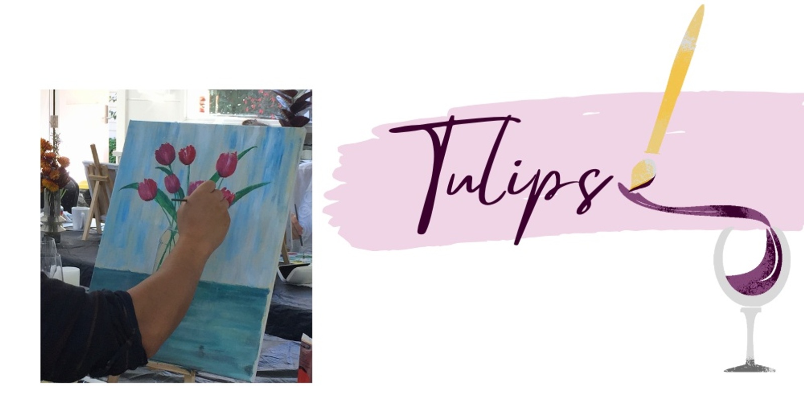 Banner image for MOTHER'S DAY TULIPS - Brunch Paint & Sip | Outpour Studio, Berwick