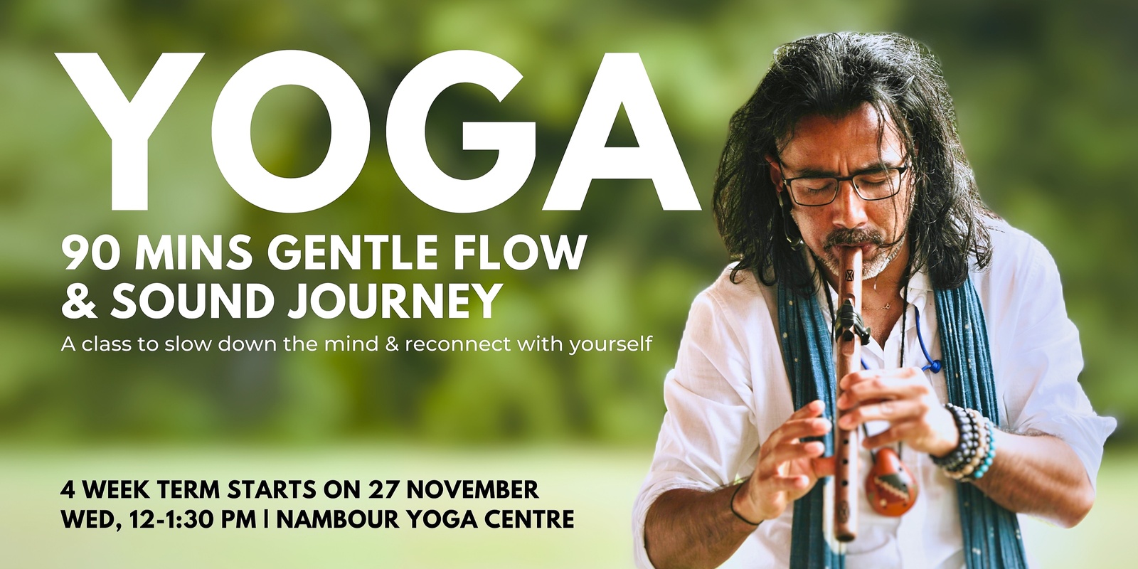 Banner image for 90 Mins Gentle Yoga Flow & Sound Journey - 4 Week Term - Sunshine Coast