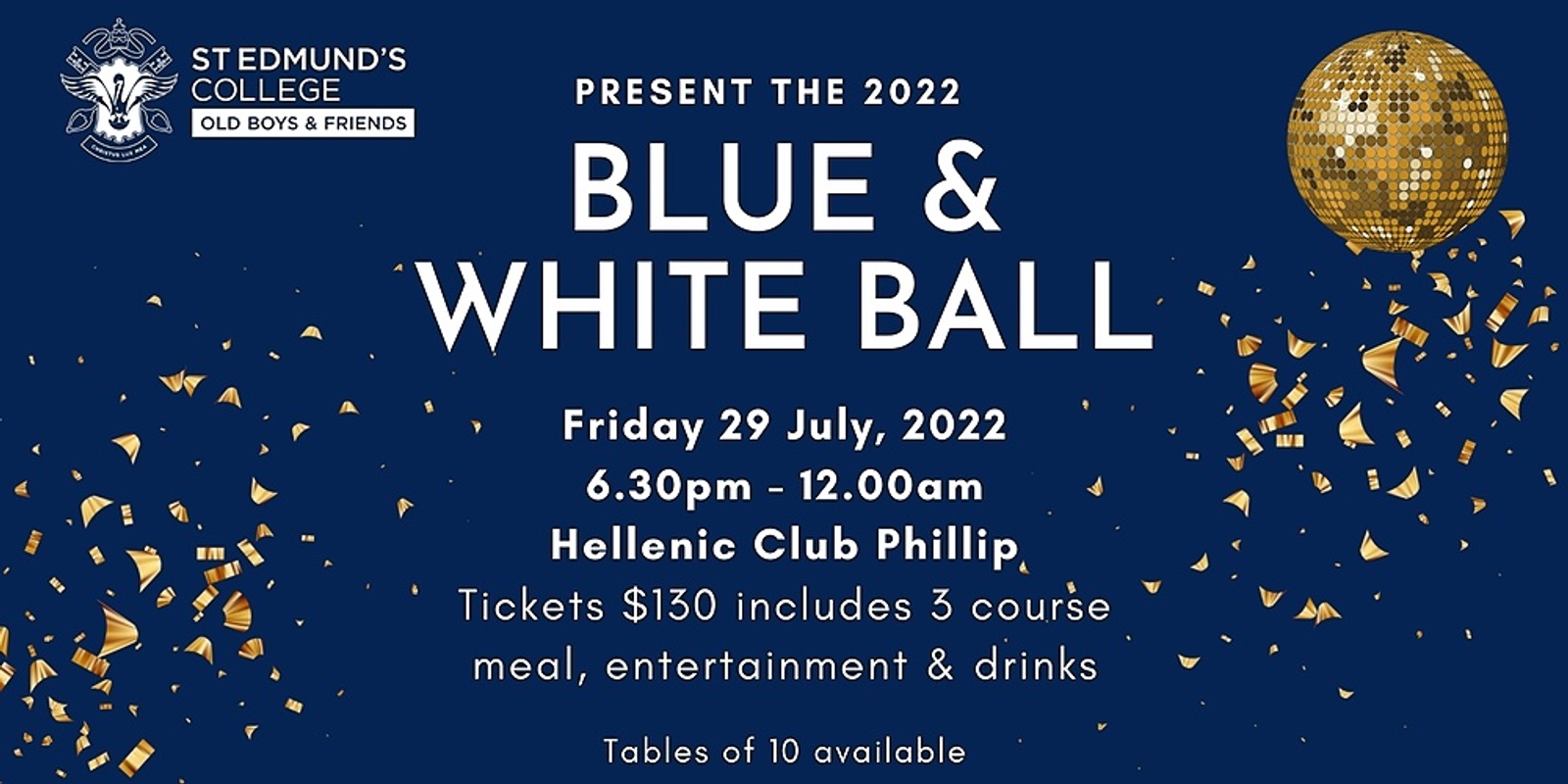 Banner image for Old Boys Blue & White Ball 2022
