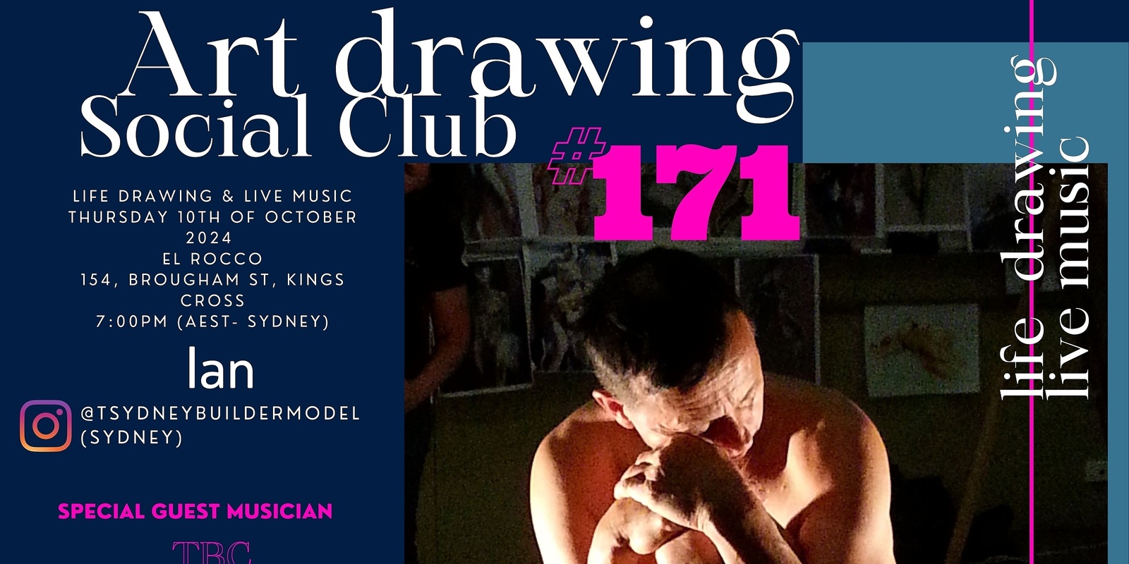 Banner image for Art Drawing Live Music Social Club #171