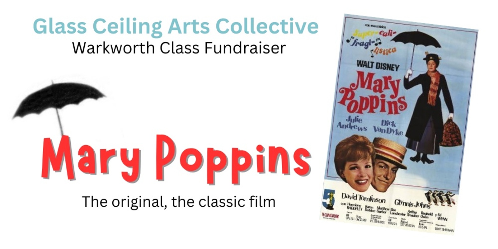 Banner image for Mary Poppins - film fundraiser at Matakana Cinema in Rodney