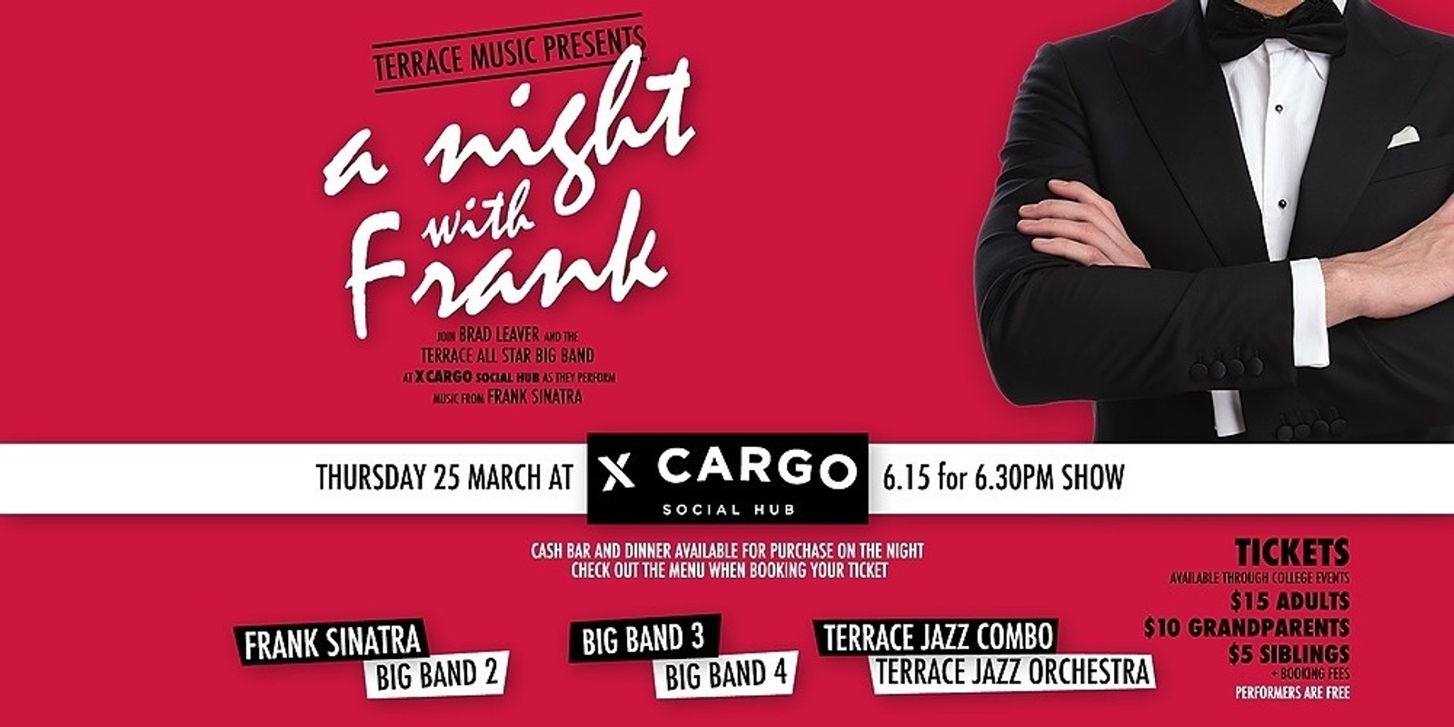 Banner image for Terrace Jazz Night - A Night with Frank