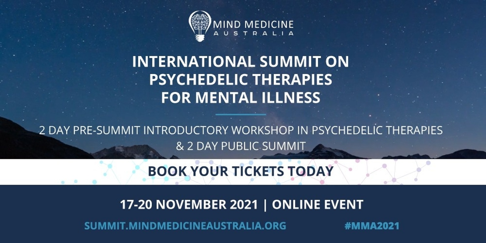 Banner image for International Summit on Psychedelic Therapies for Mental Illness (Mind Medicine Australia)