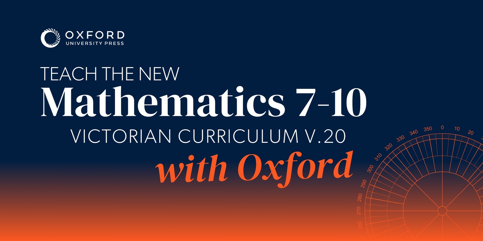 Banner image for Teach the new Mathematics 7-10 Victorian Curriculum V2.0 with Oxford
