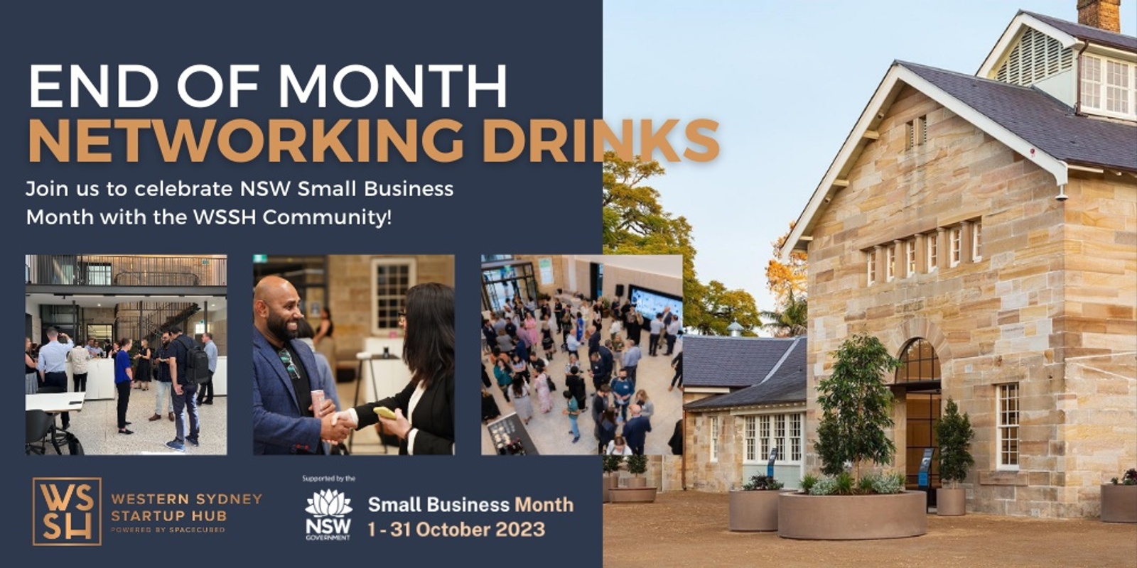 Banner image for Western Sydney Startup Hub Networking Drinks, October 2023