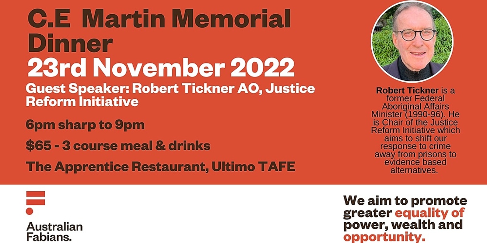 Banner image for C. E Martin Dinner 2022