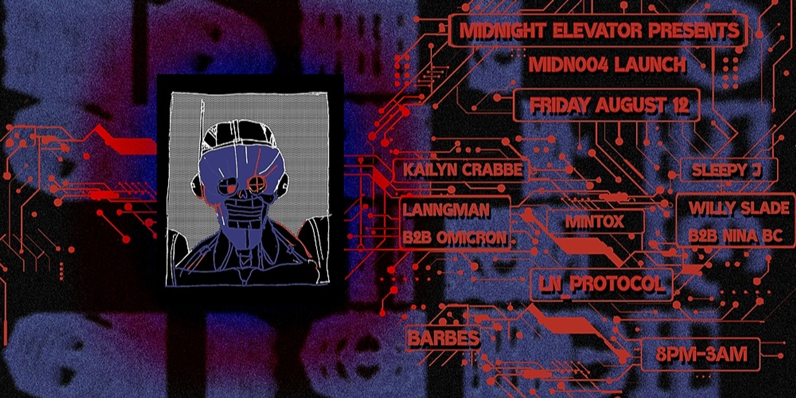 Banner image for Midnight Elevator MIDN004 LAUNCH | 12.08