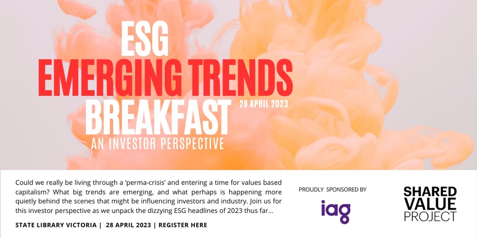 Banner image for ESG Emerging Trends Breakfast | An Investor Perspective