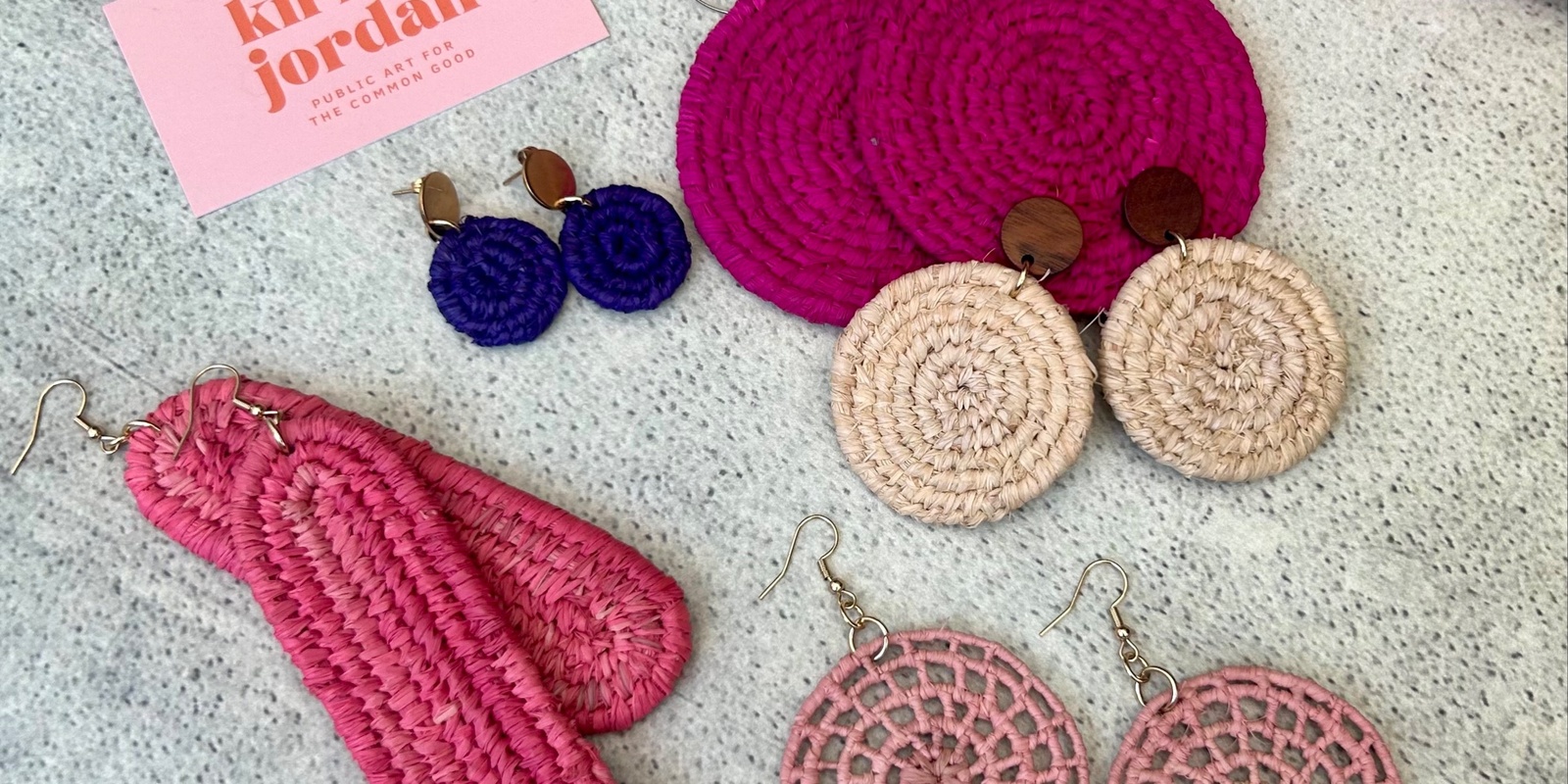 Banner image for Learn to Weave! Make a pair of beautiful raffia earrings 