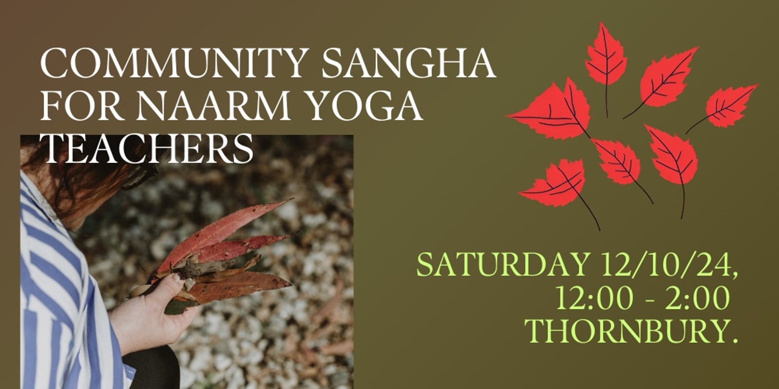 Banner image for Community Sangha for NAARM Yoga Teachers October 12