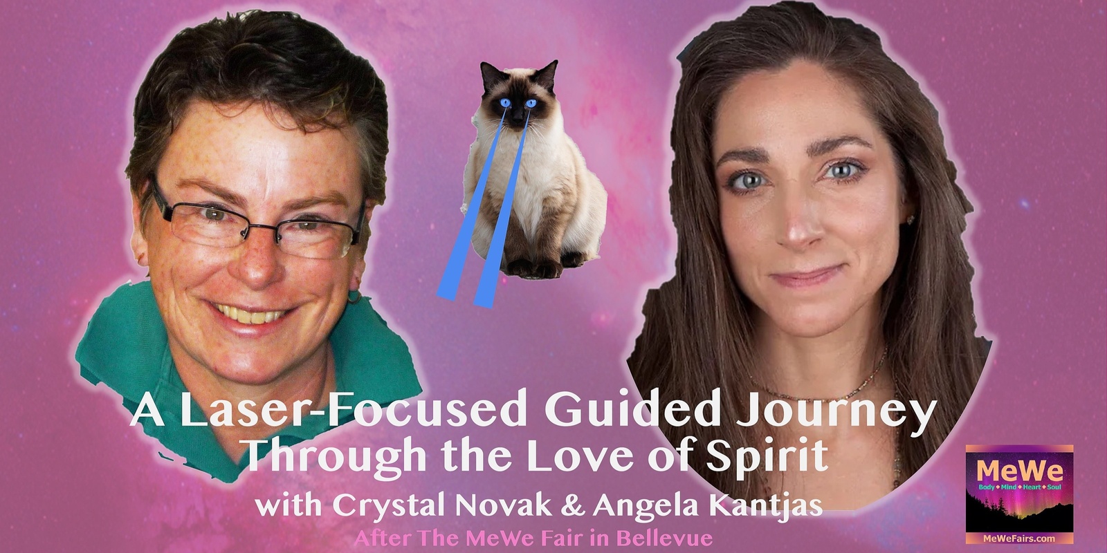 Banner image for A Laser-Focused Guided Journey Through the Love of Spirit After the MeWe Fair + Gem Show in Bellevue