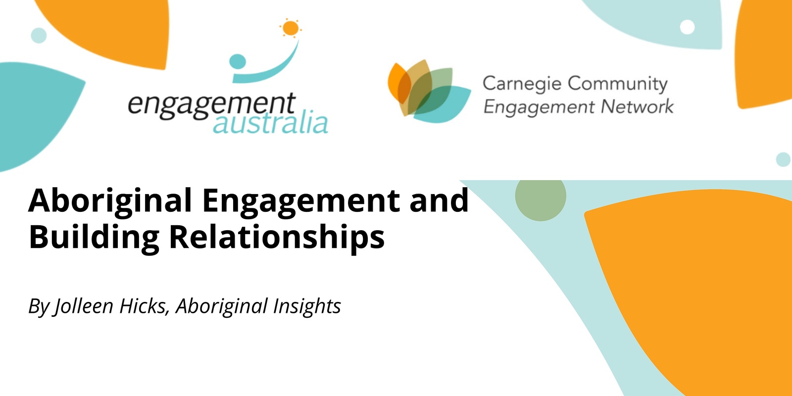 Banner image for Aboriginal Engagement and Building Relationships