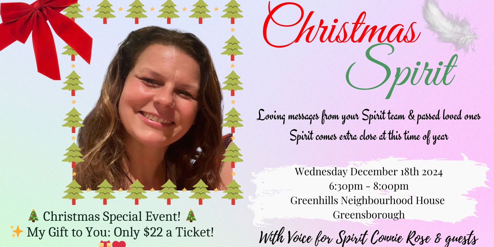 Banner image for Christmas Spirit - an evening of spirit connection 