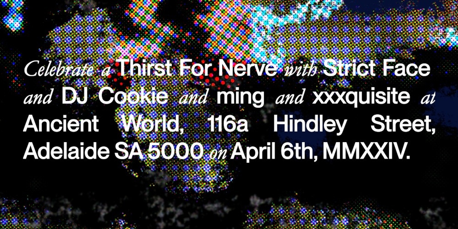 Banner image for Strict Face - "Thirst For Nerve" EP Launch Party