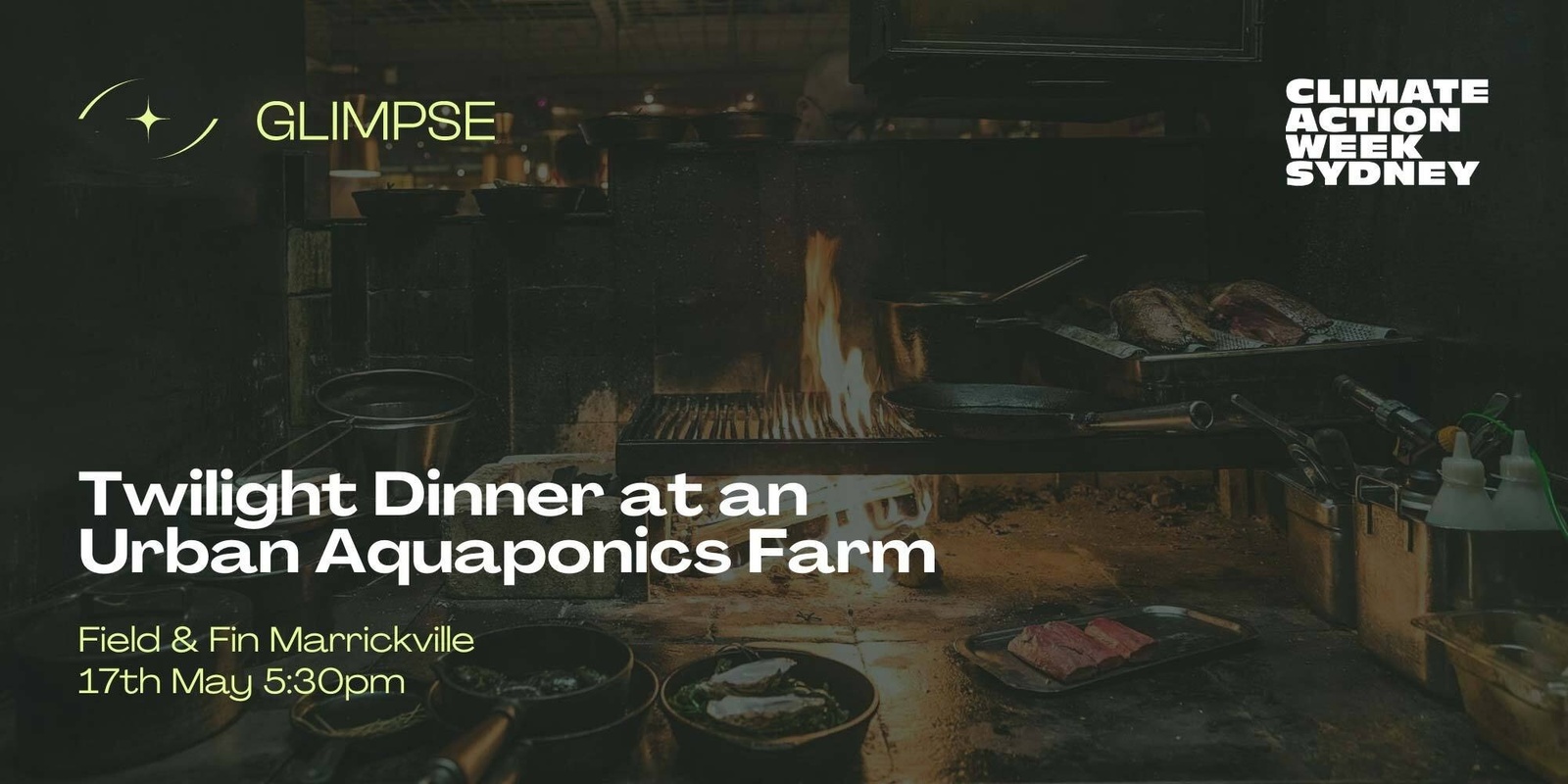 Banner image for Climate Week Dinner at an urban aquaponics farm + panel on food solution innovations