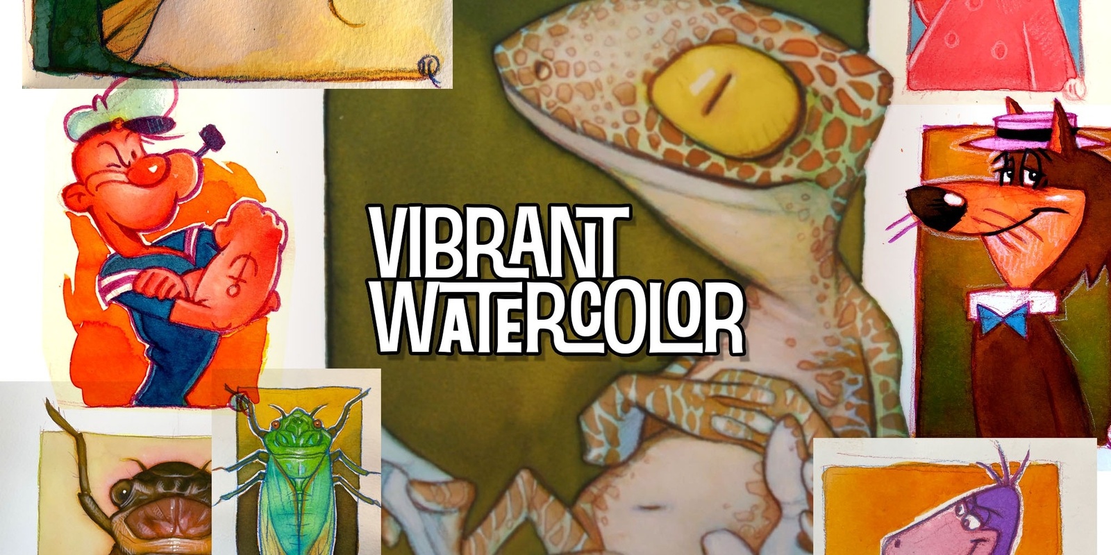 Banner image for Vibrant Watercolour: Mastering Drawing & Watercolour Techniques