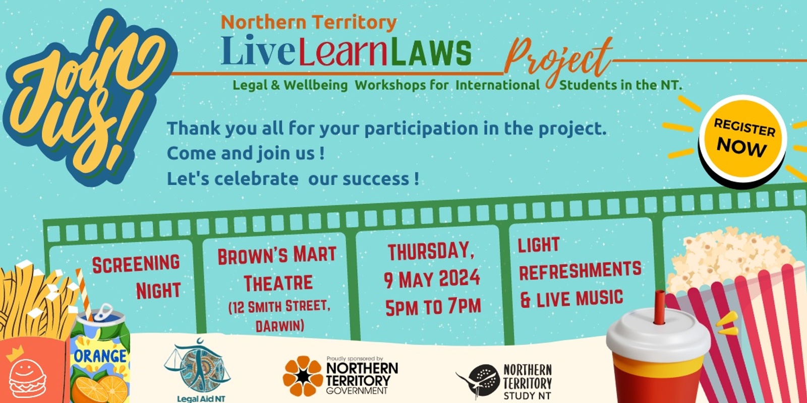 Banner image for Legal Aid NT and Study NT, ‘Live, Learn, Laws’ Project short documentary