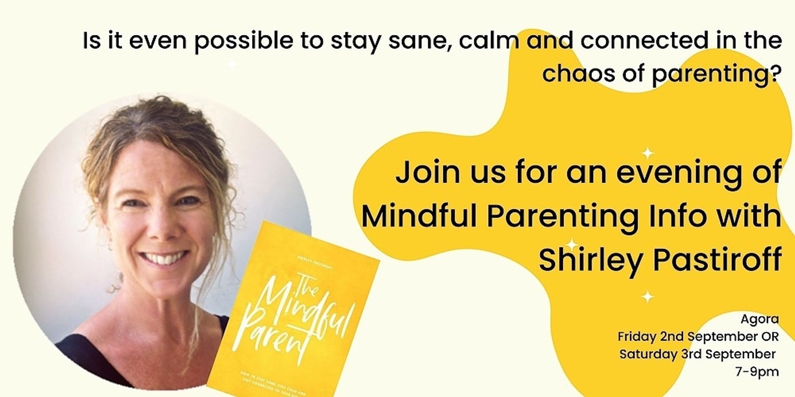 Banner image for Mindful Parenting Info night with Shirley Pastiroff.