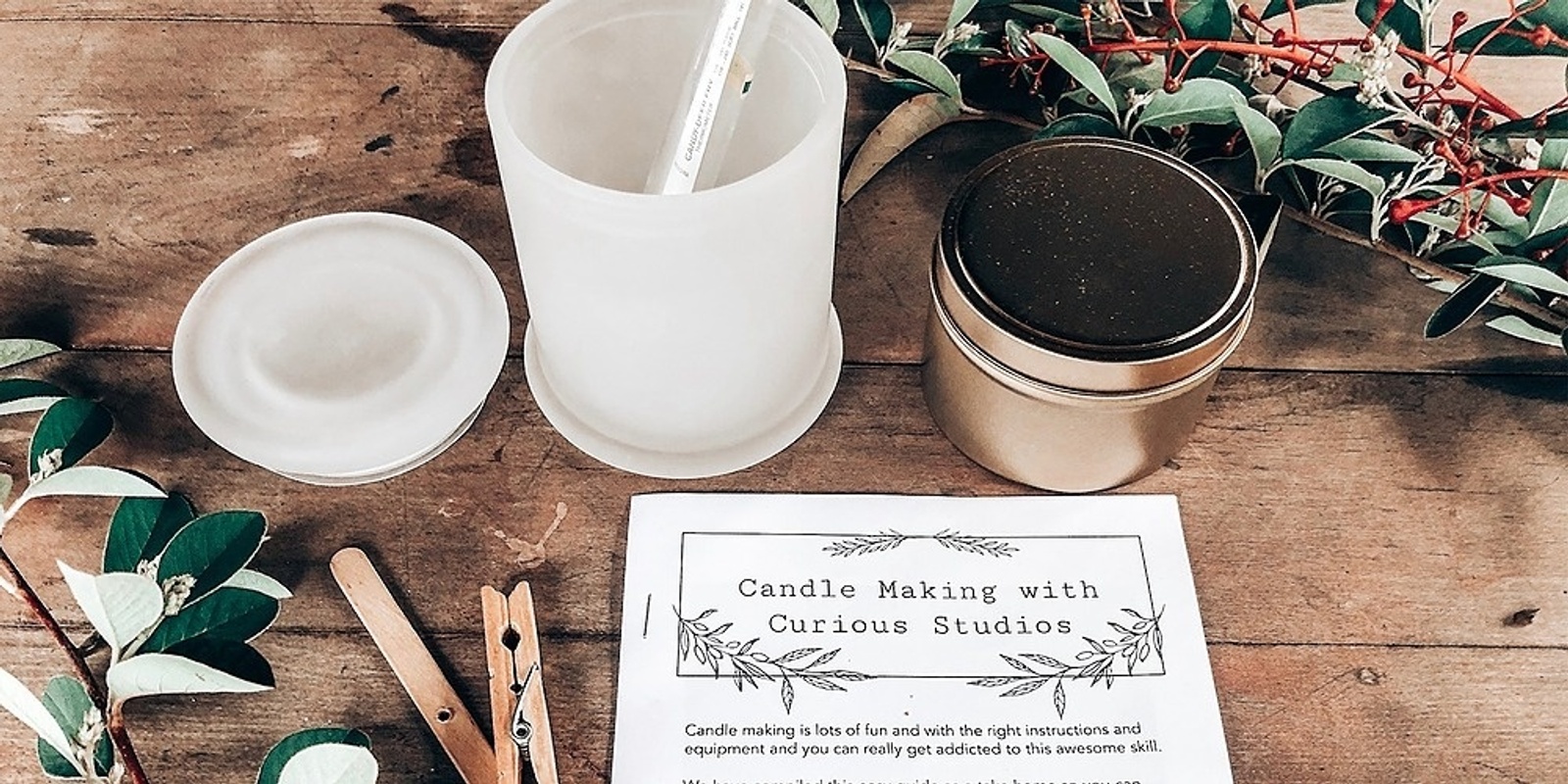 Banner image for Christmas Candle Making with Curious Studios