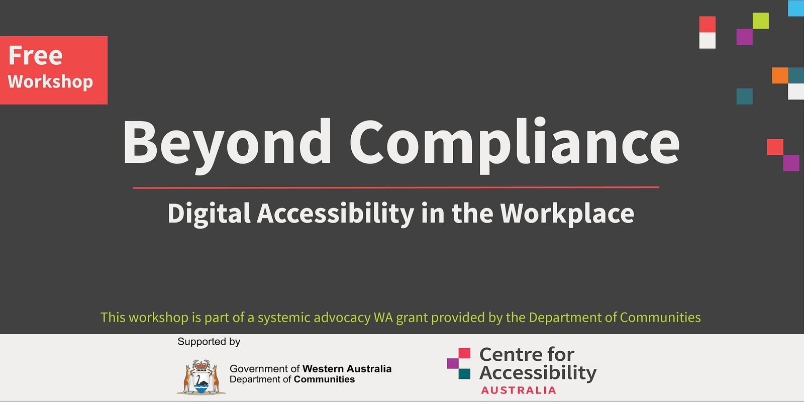 Banner image for Beyond Compliance: Digital Accessibility in the Workplace - Broome