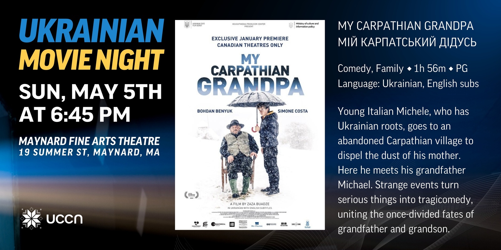 Banner image for Ukrainian Movie Night - My carpathian grandpa | Мій карпатський дідусь