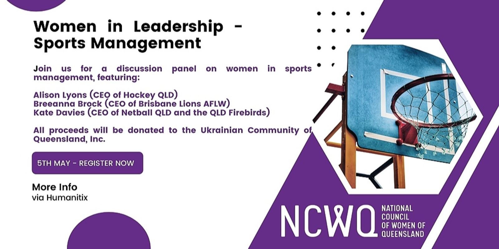Banner image for Women in Leadership - Sports Management 