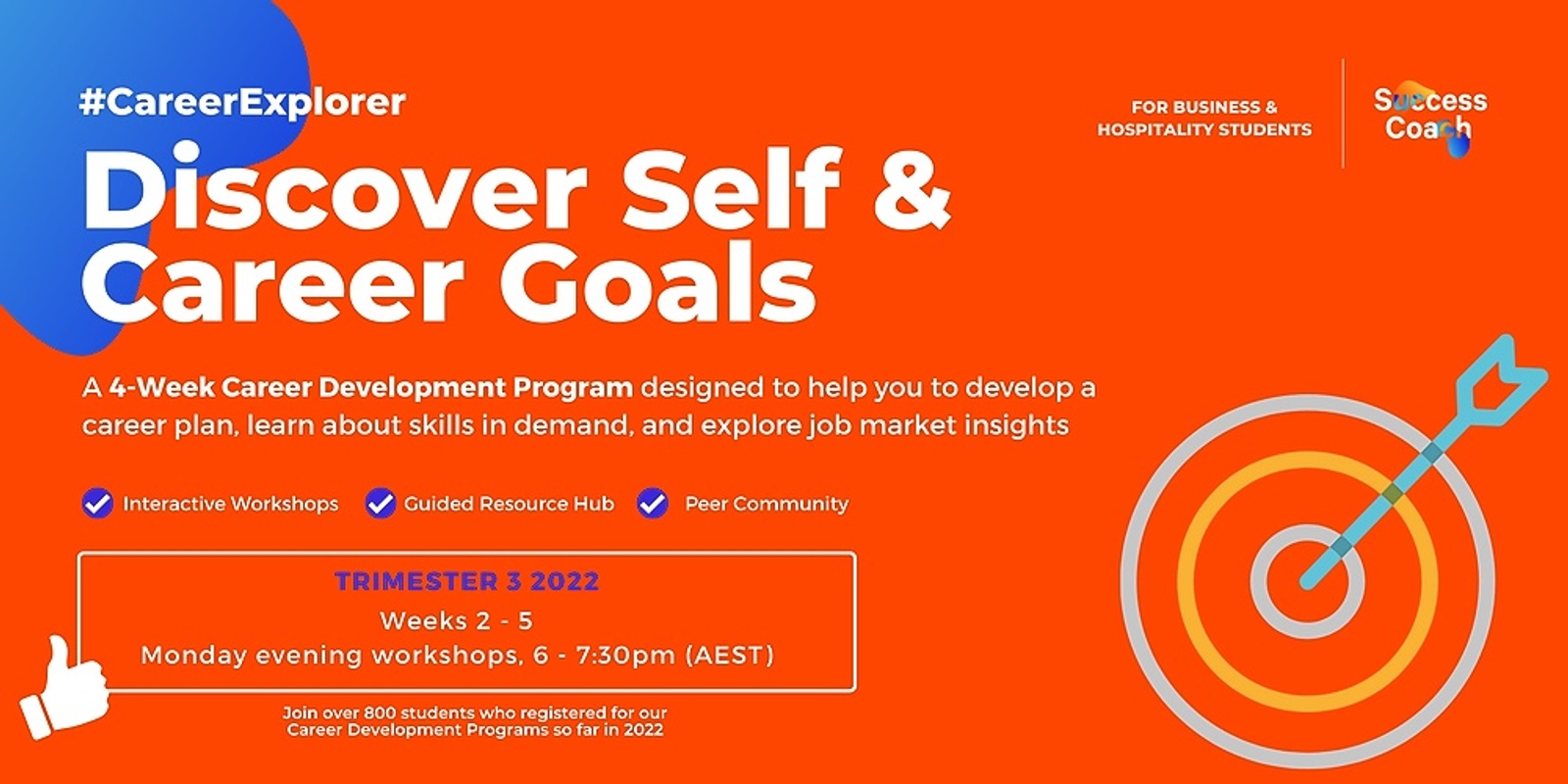 Banner image for #CareerExplorer | Discover Self & Career Goals | Starting Week 2 - T3 2022