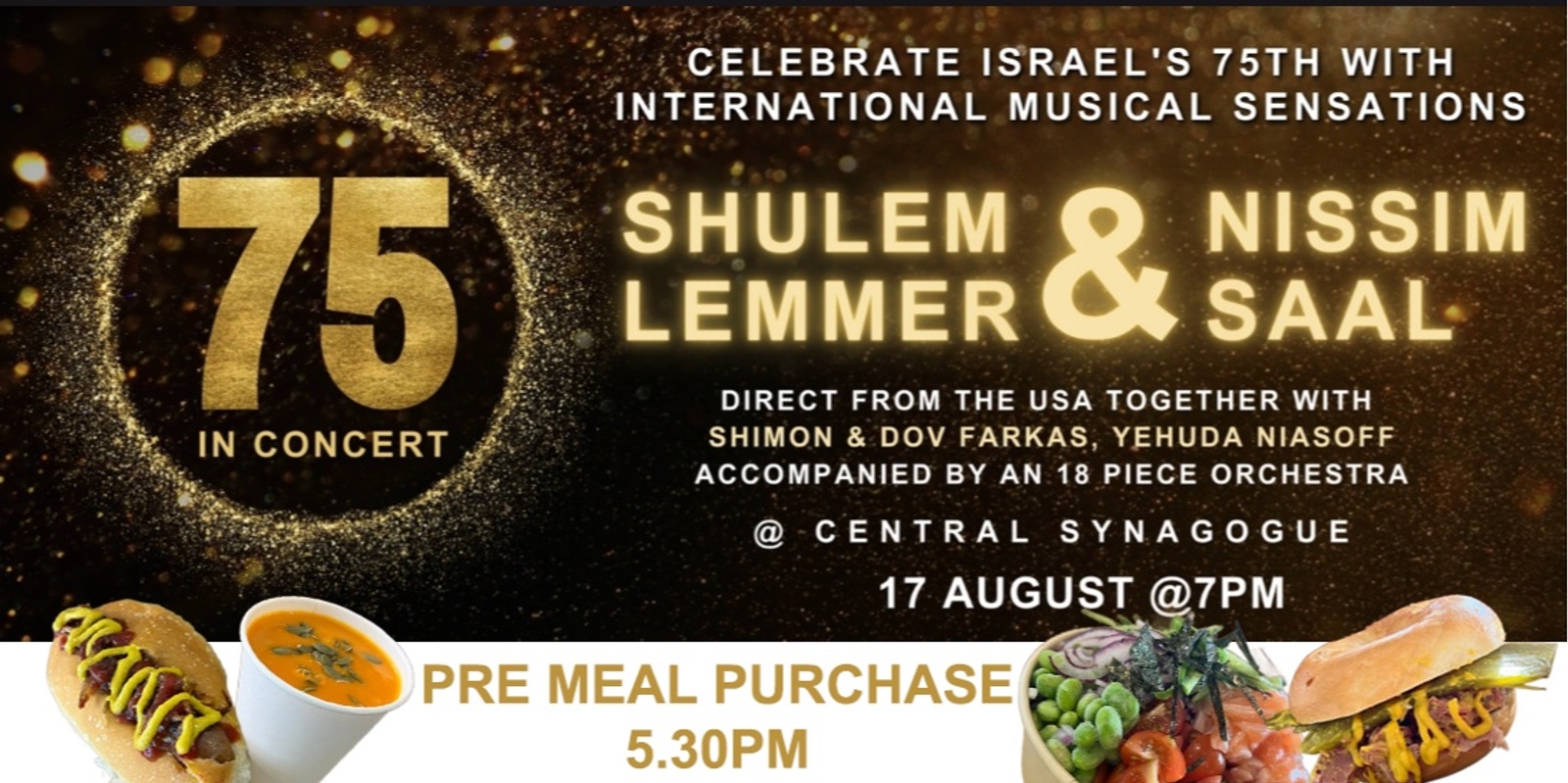 Banner image for 75 in Concert - Buy a Meal