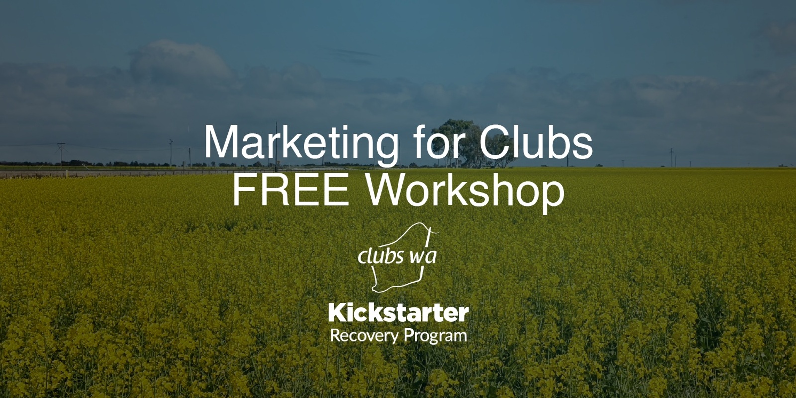 Banner image for Eastern Region Marketing for Clubs Kickstarter Workshop