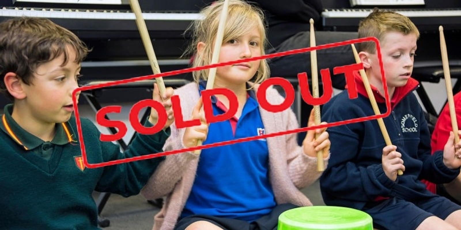 Banner image for Have-A-Go At Drumming!Ages 8-10yrs (Christchurch Music Academy & KidsFest) 