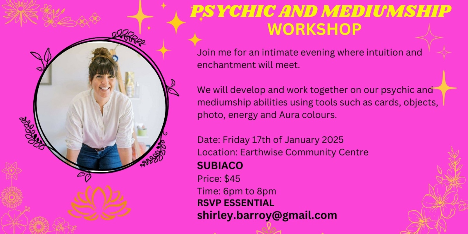 Banner image for Psychic and Mediumship Workshop