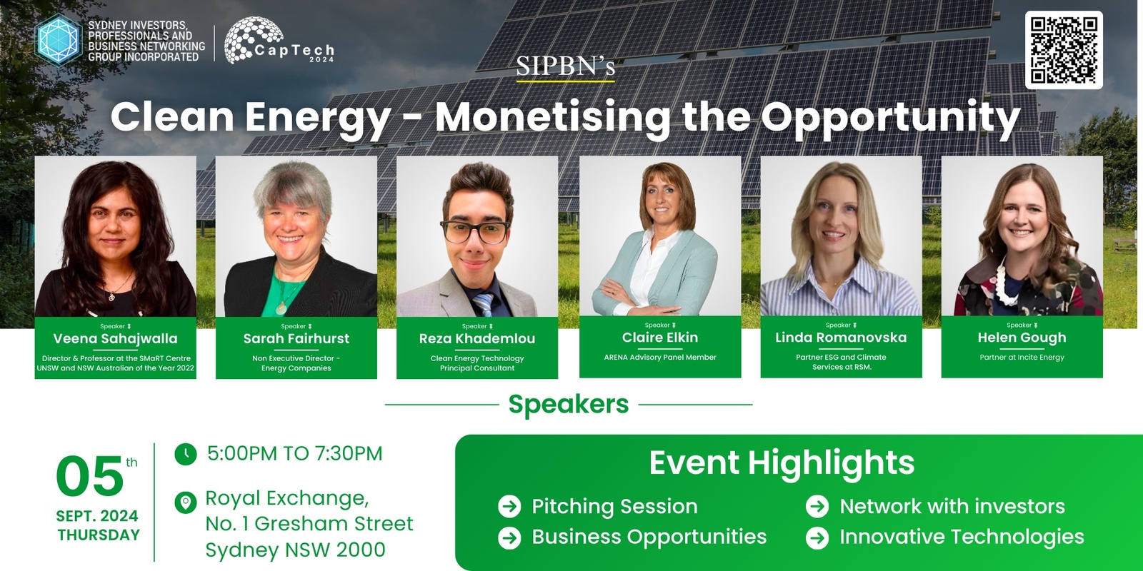 Banner image for Clean Energy - Monetising the Opportunity | SIPBN