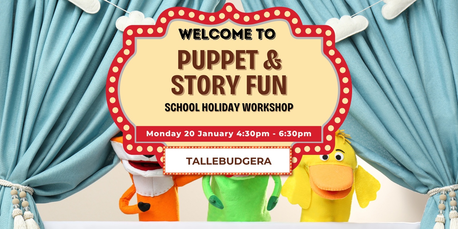 Banner image for Puppet Play & Story Magic (Tallebudgera)