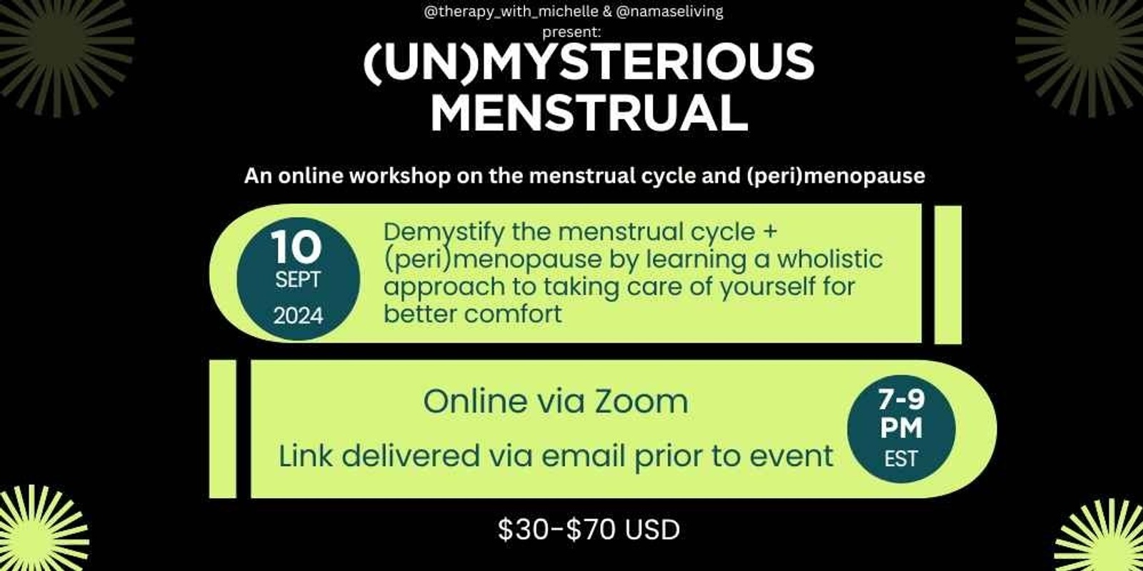 Banner image for (Un)Mysterious Menstrual