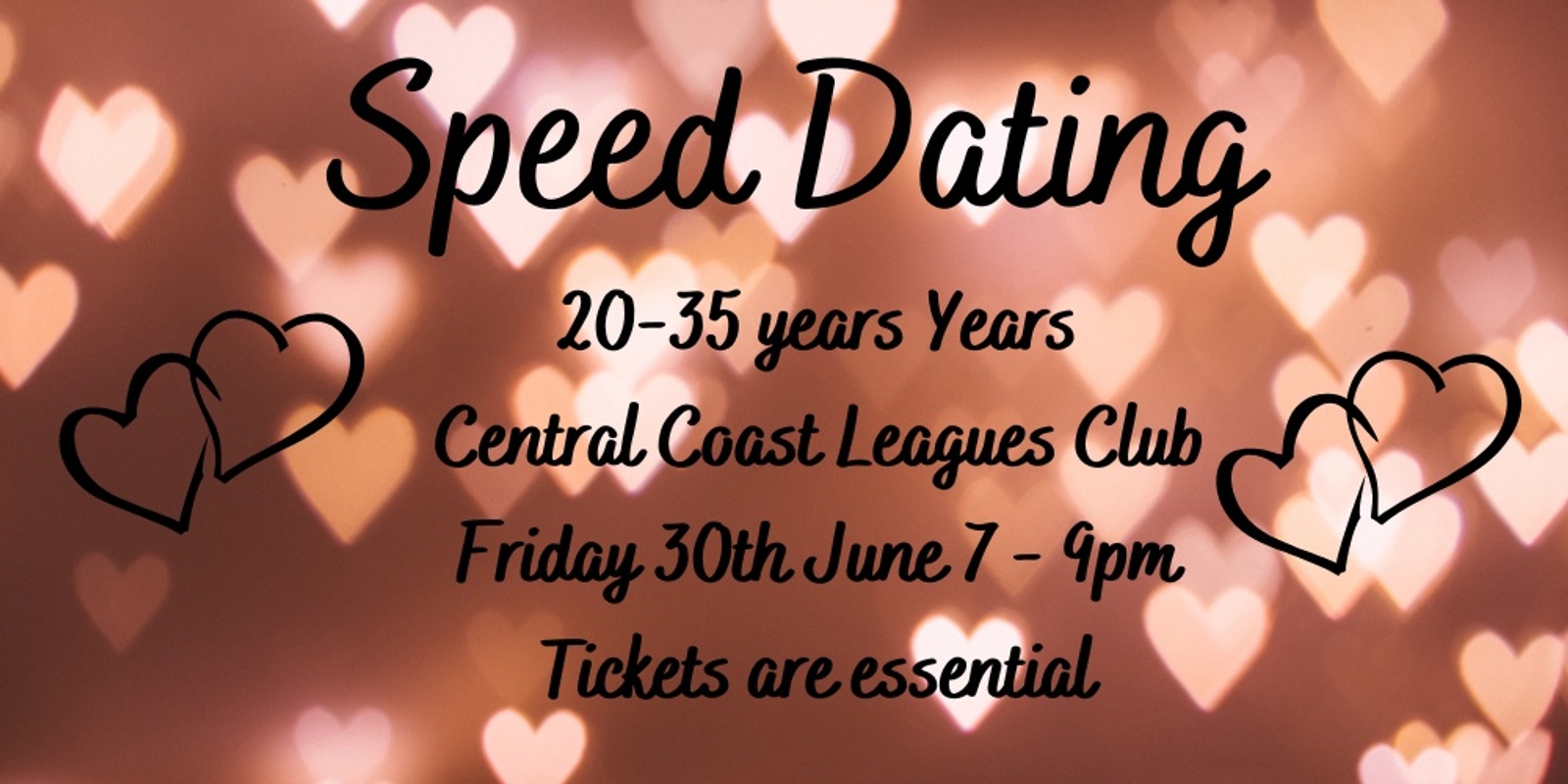 20-35 years Speed Dating