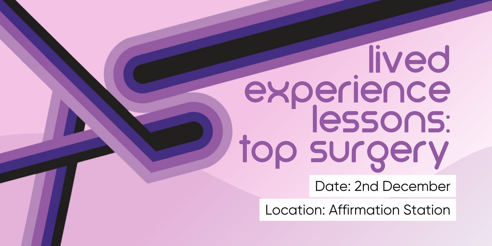 Banner image for AS Services: Lived Experience Lessons- Top Surgery Tips 