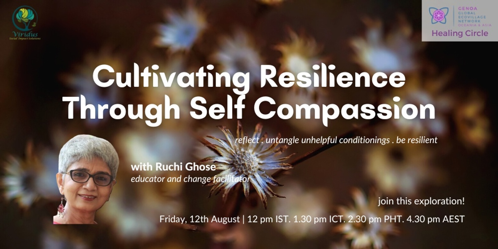 Banner image for Cultivating Resilience through Self Compassion