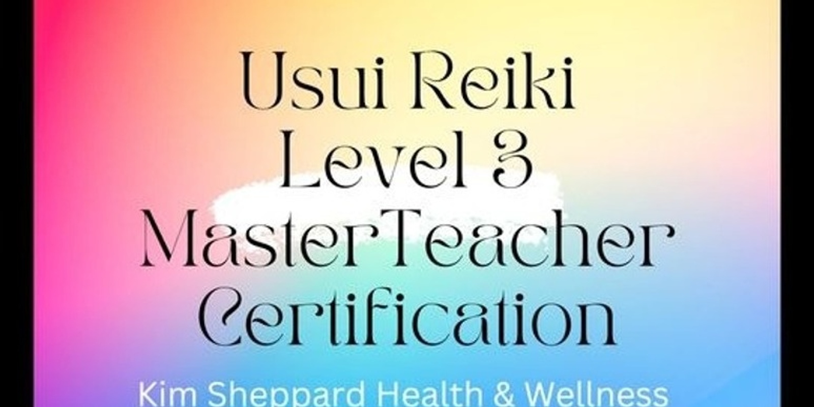 Banner image for Usui Reiki level 3 Masters