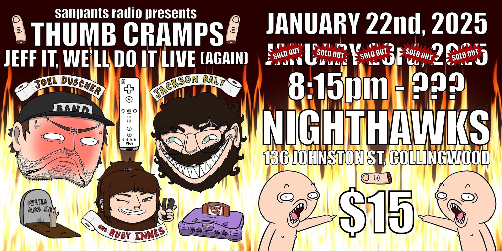 Banner image for Thumb Cramps - Jeff It We'll Do It Live (Again)!