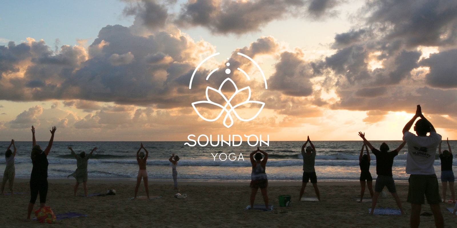 Banner image for Silent Disco Yoga at Sunrise Beach